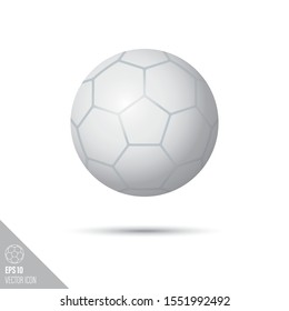 Smooth style handball ball icon. Sports equipment vector illustration.