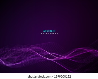 Smooth stylish abstract flowing wave background