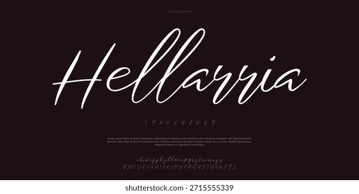 Smooth and stylish handwritten script font with a luxurious and modern vibe.