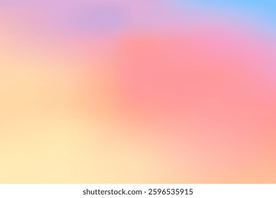 Smooth Subtle Sunset Vector Gradient Background Wallpaper with Colorful Shine Effect