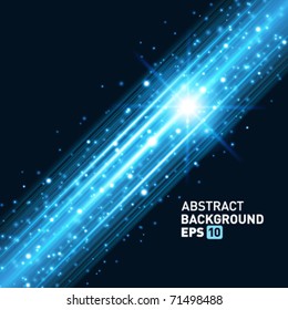 Smooth technology light lines vector background