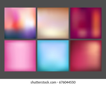 Smooth textured, gradient colors set collections for posters.