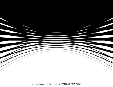 Smooth transition from black to white. Striped pattern. Design element. Vector background.
