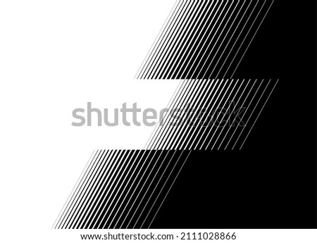 Smooth transition from black to white
 thin straight lines. Modern striped vector background