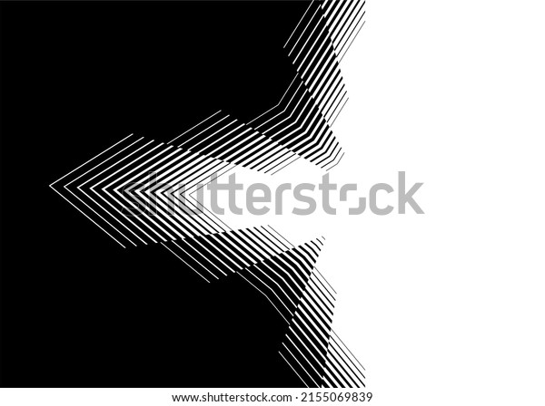 Smooth transition from black to white with\
thin lines. Modern vector\
background