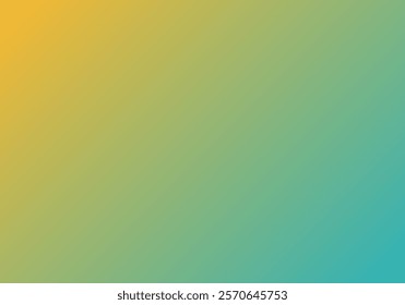 a smooth transition from a golden yellow to a cool teal, symbolizing a blend of energy and tranquility reminiscent of sunshine meeting clear waters.