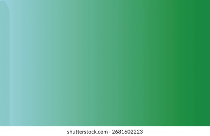 Uma transição suave do azul claro para o verde profundo em faixas verticais.