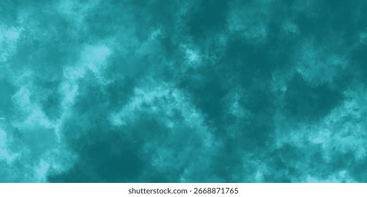 Smooth turquoise cloudy gradient artistic background