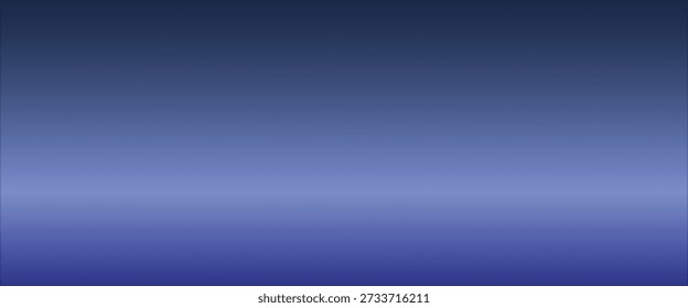 Smooth twilight gradation in deep to soft blue tones. Blue hour sky. Minimal abstract gradient background suitable for digital design, UI, web, and modern visuals.