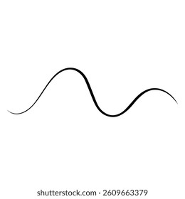 Smooth Undulating Line, Abstract Flowing Wave