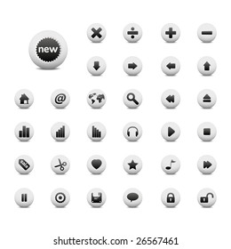 Smooth vector icon set