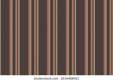 Smooth vector seamless texture, mixed background vertical lines. Funky fabric pattern textile stripe in pastel and orange colors palette.