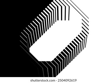 Smooth vector transition. Abstract background from broken lines with space for text. Modern design element. Sports pattern. Modern vector striped pattern. Frame