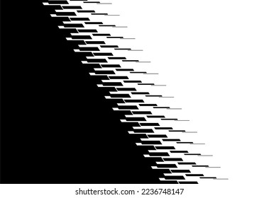 Smooth vector transition from black to white in electronic style. Abstract vector background.