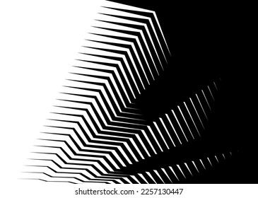 Smooth vector transition from black to white abstract stripes. Black and white background for interior design, printing, web design.