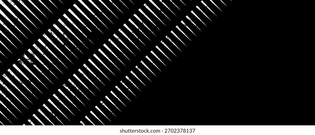 Smooth vector transition from black to white. Abstract broken stripes. For wall design, interior, polygraphy, clothing,