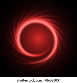 Smooth vector vortex on a dark background. Abstract background