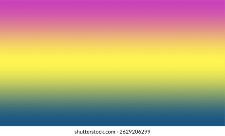 A smooth vertical gradient blending vibrant magenta at the top through sunny yellow in the middle to deep teal at the bottom, evoking a playful, modern spectrum.