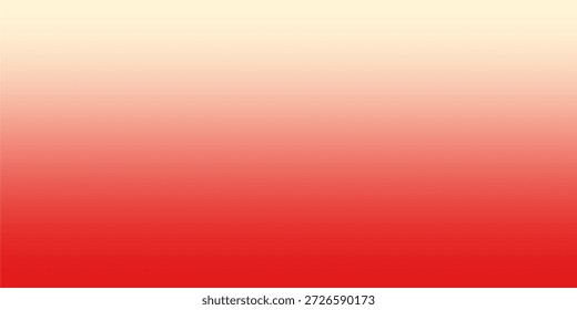Un gradiente de Vertical suave que pasa de una parte superior de color crema pálido a una parte inferior de color rojo intenso y vibrante.