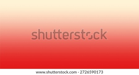 A smooth vertical gradient transitioning from a pale cream top to a vibrant, deep red bottom.