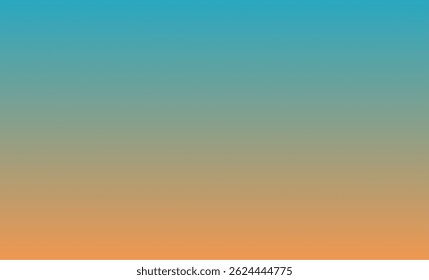 a smooth vertical gradient, transitioning from a vibrant sky blue at the top, through a muted teal or greenish blue in the center, down to a warm, sandy orange at the bottom.