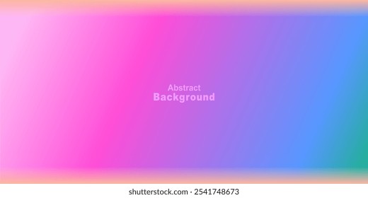 A smooth, vibrant gradient background transitioning from pink to blue with a touch of green at the bottom. Abstract background  for backdrop banner walpaper presentation .