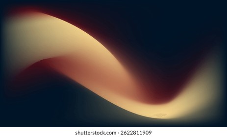 Uma onda suave e vibrante de cores que cria uma atmosfera serena.