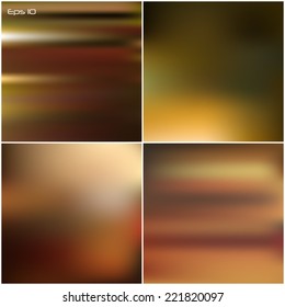 Smooth Vintage autumn colorful background. Blurred abstract background set. 
