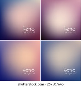 Smooth vintage backgrounds collection - eps10