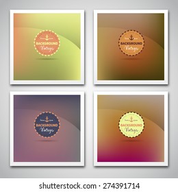 Smooth vintage backgrounds collection, vector eps10