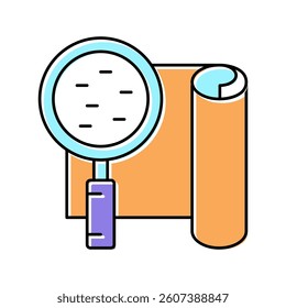 smooth wallpaper color icon vector. smooth wallpaper sign. isolated symbol illustration