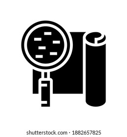 smooth wallpaper glyph icon vector. smooth wallpaper sign. isolated contour symbol black illustration