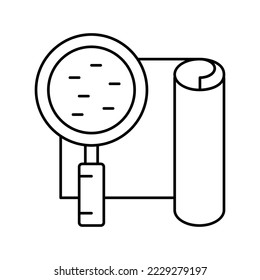 smooth wallpaper line icon vector. smooth wallpaper sign. isolated contour symbol black illustration