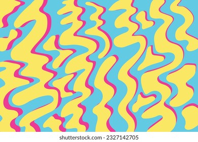 Smooth water flow motion, summer background - stock illustration