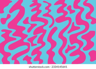 Smooth water flow motion, summer background - stock illustration