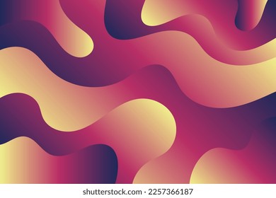 Smooth wave drop wet shape background. Abstract liquid gradient waves composition 2d vector backdrop illustration for landing page, poster and invitation card