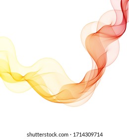 Smooth wave flow. Color wave. abstract design.