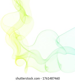 Smooth wave flow. Color wave. abstract design.