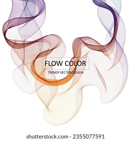 Flujo de onda suave. Ola de color. diseño abstracto.