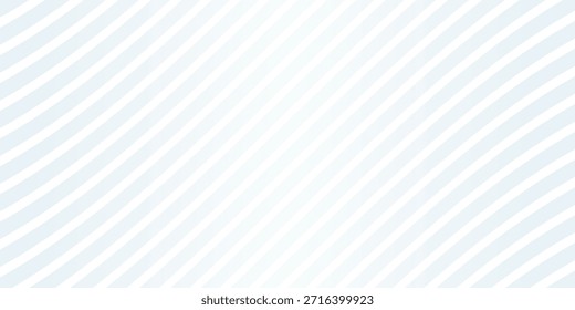 Textur glatter Wellenlinien. Weiße, wellenförmige Streifen auf hellblauem Hintergrund. Verzerrte und gekrümmte Linien Tapete. Meerwasser- oder Luftwindkonzept. Vorlage für Vektordesign