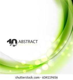 Smooth wave template. Abstract background - vector eps10 illustration