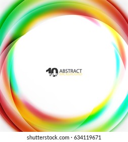 Smooth wave template. Abstract background - vector eps10 illustration