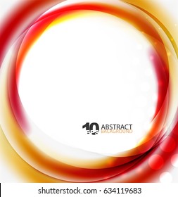 Smooth wave template. Abstract background - vector eps10 illustration