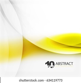 Smooth wave template. Abstract background - vector eps10 illustration