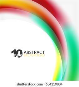 Smooth wave template. Abstract background - vector eps10 illustration