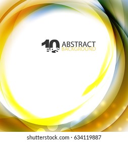 Smooth wave template. Abstract background - vector eps10 illustration