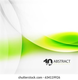 Smooth wave template. Abstract background - vector eps10 illustration