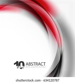 Smooth wave template. Abstract background - vector eps10 illustration