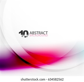 Smooth wave template. Abstract background - vector eps10 illustration