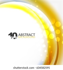 Smooth wave template. Abstract background - vector eps10 illustration